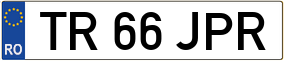 Trailer License Plate